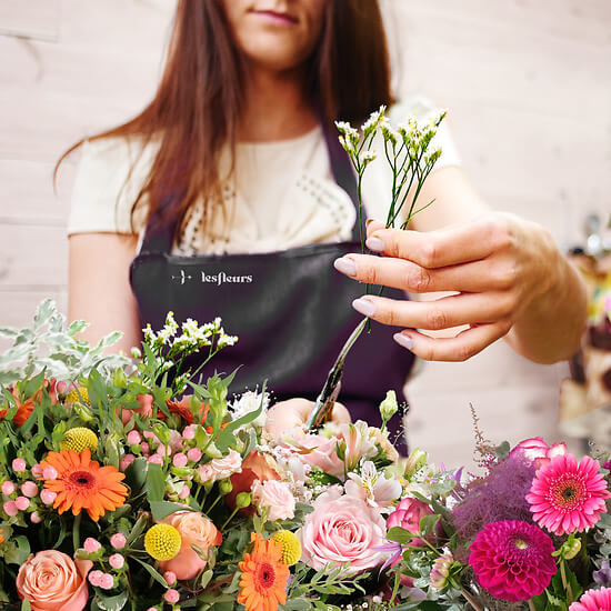 Bouquet composé par un fleuriste du canton de Neuchâtel